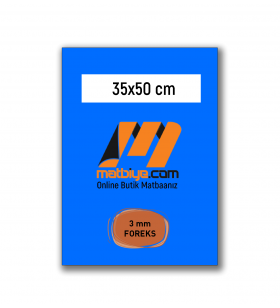 Boş Şablon -  35x50 FOREKS - 3 mm FOREKS - (1 Adet) - FR3-14017