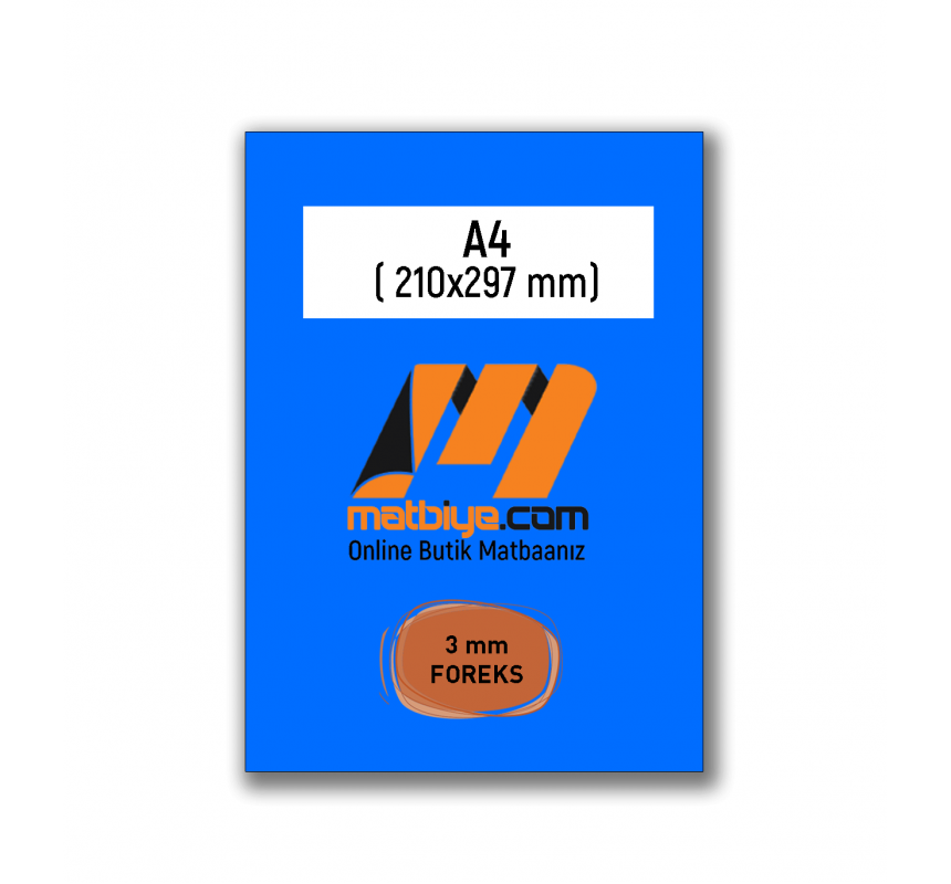 Boş Şablon - A4 FOREKS - 3 mm FOREKS - (1 Adet) - FR3-14016